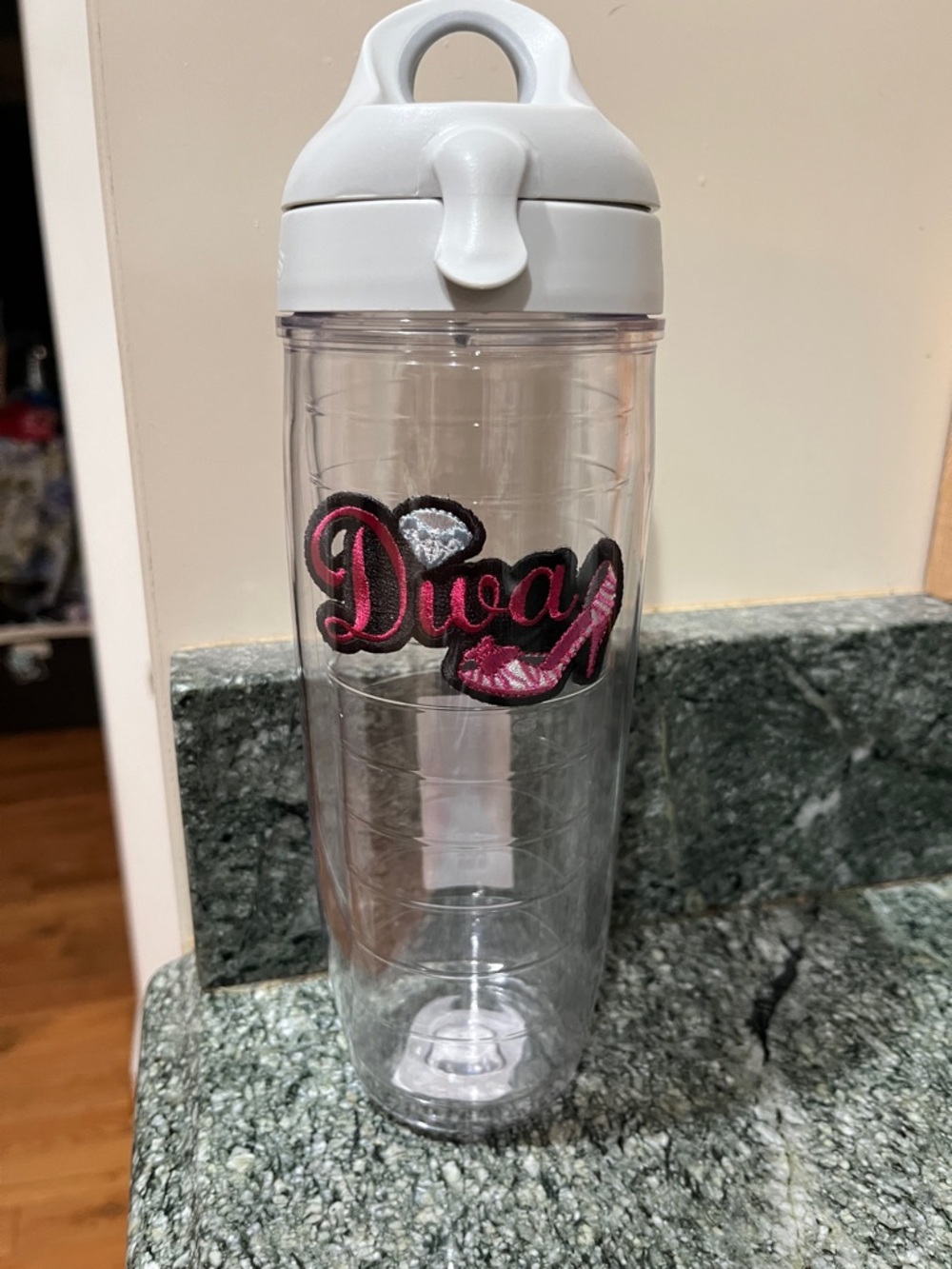 White Top Sports Water Bottle with Loop Handle Tervis NWT